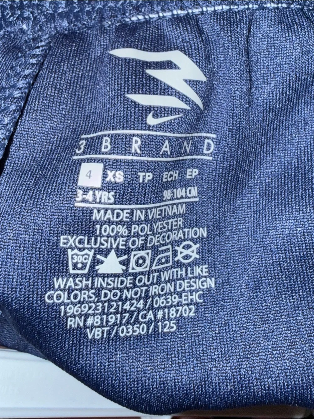Nike 3Brand by Russel Wilson Boys Woodmark t-shirt and shorts set, sz XS, NWT